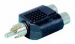 pa3560 - rca plug - 2 x rca sockets adapter