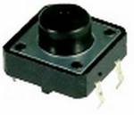 sw0609 - 12x12mm pcb mnt tactile switch (rnd cap)