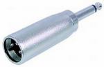 cna3680 - 3 pin cannon male - 6.3mm plug adapter