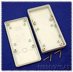 en1599bsgybat - 130x26x25 styrene case w/bat grey